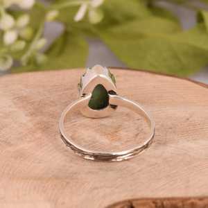 Bague en argent sterling avec turquoise Kingman faite à la main, sertie en forme de goutte, style bohème sud-ouest, bijou de luxe, cadeau de mariage - Product Image 5