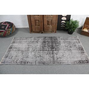 พรมวินเทจขนาด 3.2x6.46 ฟุต พรมตกแต่งสไตล์ตุรกี พรมสีเทา-ดำไล่เฉด - Product Image 3