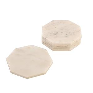 Nuevos posavasos de mármol hechos a mano de alta calidad para el hogar y la Mesa del hotel Ware100 % posavasos de mármol natural forma redonda para la cocina del hogar - Product Image 4