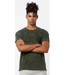 Venta al por mayor ácido lavado camiseta ropa de calle Hip Hop piedra camisetas con logotipo personalizar Vintage hombres camisetas - Product Image 3