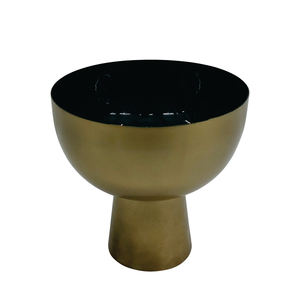 Nouvel arrivage de bol de service rond en métal et fer couleur vert et or bol à fruits pour la cuisine et les décorations de table - Product Image 1