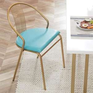 Sillas de hierro de diseño moderno altamente duraderas con acabados recubiertos de polvo para necesidades de asientos cómodos en interiores y exteriores - Product Image 3