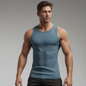 Mens Workout Gym Tank <b>Top</b> Muscle Fit Athletic Vest Lightweight Breathable <b>Sleeveless</b> Summer Casual Sports Tee Fashion - Product Image 3