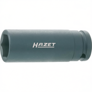 Hazet 6-Point Long Square <b>Impact</b> <b>Socket</b> 1/2'' with Traction Profile and Borehole - Product Image 3