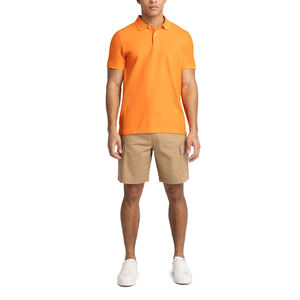 Vente chaude Logo Brodé Casual Piqué Coton Plain Hommes Polos D'été À Manches Courtes Slim Fit Col Golf Polo T-Shirt - Product Image 2