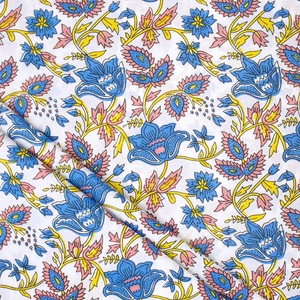 ชุดเดรสผ้าคอตตอนพิมพ์ลายดอกไม้ลายกุหลาบอ่อนเสื้อผ้าสตรีม่านผ้าควิลท์ผ้าเช็ดปาก - Product Image 2