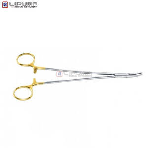 Soporte de aguja JULIAN curvado 20 cm quirúrgico de alta calidad de acero inoxidable sutura costura instrumentos médicos - Product Image 3