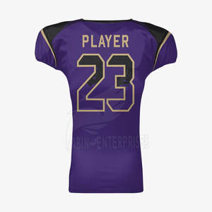 Camiseta de fútbol americano de moda para hombre, técnica de sublimación transpirable ajustada de alta calidad, talla XL, último diseño liso - Product Image 3