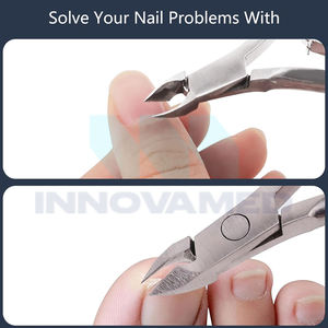 Pince à cuticules incurvée en acier inoxydable durable de qualité professionnelle, ultra-affûtée, pour manucure et pédicure, INNOVAMED INSTRUMENTS - Product Image 3