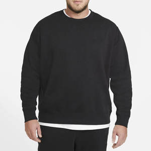 Haute qualité 100% coton col rond hommes sweat nouvelle conception de vêtements d'hiver brodé Technique plaine blanc sweat en gros - Product Image 3