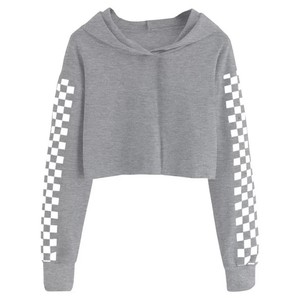 เสื้อฮู้ดเอวลอยสำหรับผู้หญิงเสื้อเอวลอยระบายอากาศน้ำหนักเบา - Product Image 5