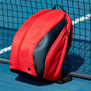 Sac à dos de sport en toile tendance pour le badminton et le pickleball avec compartiment pour raquette, poche pour chaussures, grande capacité, design de logo personnalisé - Product Image 6