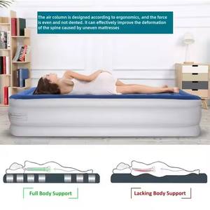 모던 킹사이즈 실내 공기 주입식 침대 매트리스 세트 (내장 펌프, 신제품, 접이식 침실 가구, 가정 및 야외용) - Product Image 5