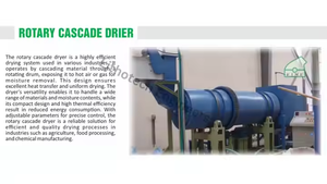 Conception cylindrique simple de tambour de machine rotatoire industrielle résistante de dessiccateur pour le séchage de fruits et légumes - Product Image 3