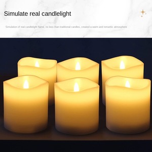 TOOWIN Led Electronic Candle <b>Lamp</b>, Paraffin Wax Swaying Wave Simulation Candle - Product Image 4