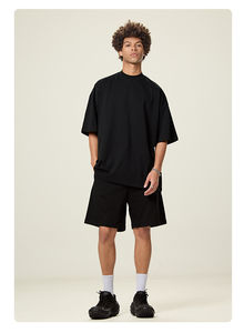 Impression de t-shirt avec logo personnalisé de haute qualité Tissu tricoté à motif solide 100% coton-Concevez votre propre - Product Image 4