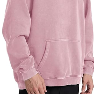 Fabricant de sweat à capuche en coton personnalisé broderie simple poids lourd délavé à l'acide style coréen Streetwear pour femmes hommes hiver - Product Image 6