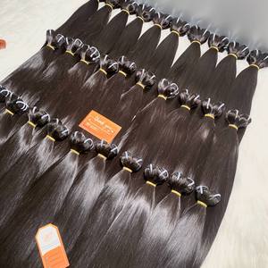 Extensiones de cabello humano virgen y recto de hueso, paquete sedoso súper doble dibujado, proveedor de cabello vietnamita crudo, paquetes de cutícula alineados - Product Image 3