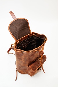 Personalized Women's Full Grain Leather Backpack Knapsack Rucksack With Monogram Anniversary & <b>Christmas</b> <b>Gifts</b> LBK-0095 - Product Image 3