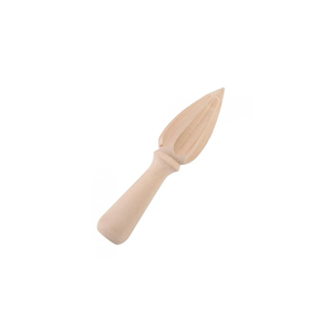 Presse-agrumes manuel en bois naturel avec produit en vente - Product Image 2