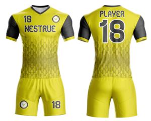 ชุดเสื้อใส่เล่นฟุตบอลผ้าโพลีเอสเตอร์100% ประสิทธิภาพสูงชุดเครื่องแบบฤดูร้อนฤดูใบไม้ร่วง - Product Image 1