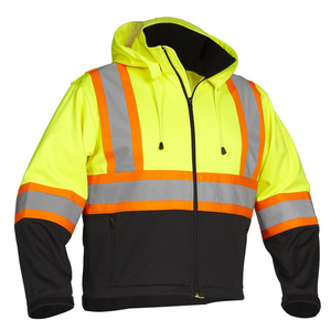 High Quality <b>Work</b> Wear Safety Hi Vis Jacket Security Protection Rain Safety Workwear <b>Waterproof</b> Jacket With Multi Pockets - Product Image 3