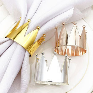 Servilleteros hechos a mano de latón moderno, Juego de 3 hebillas de servilleta geométricas únicas para cenas, fiestas y eventos, decoración de mesa - Product Image 4