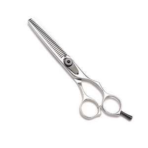 Professional Right-Handed <b>Thinning</b> Scissors Stainless Steel Straight Sharp Blades Durable Quality Finish Smooth Edges for - Product Image 1