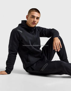 Nouveaux sweats à capuche unis pour hommes, grande taille, décontractés, hiver, design personnalisé, fabrication en usine, motif uni - Product Image 5