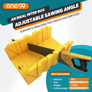 One99 Xách Tay Của Nhãn Hiệu Chế Biến Gỗ Tay <span class=keywords><strong>Saw</strong></span> Set Với Có Thể Điều Chỉnh Góc Cắt Lưỡi Chính Xác <span class=keywords><strong>Miter</strong></span> Hộp Kẹp Cho Gỗ Cắt - Product Image 1