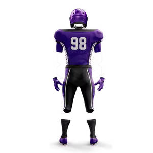 Kit de uniforme de fútbol americano Uniforme de equipo personalizado Opciones a todo color con logotipo y nombre del jugador Kit de uniforme de fútbol americano - Product Image 3