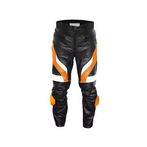 Pantalón de moto de carreras hecho a medida equipo de seguridad de cuero original transpirable con protección a prueba de viento - Product Image 3
