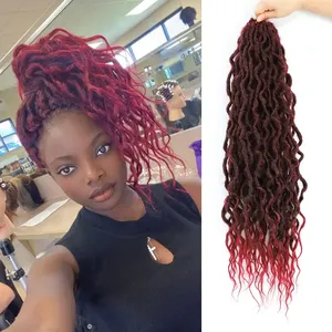 X-Tress Goddess Wavy Locs Cheveux au crochet en fibre synthétique haute température résistante à la chaleur, style Passion Twist - Product Image 3