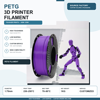 Filament PETG blanc en gros, directement de l'usine, pour une impression stable à haute vitesse, emballage en vrac, support OEM