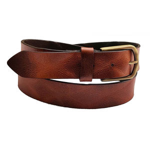 เข็มขัดหนังแท้สำหรับผู้ชาย แบรนด์สั่งทำพิเศษ หัวเข็มขัดโลหะทองเหลืองรูปหัวกะโหลก ทนทาน น้ำหนักเบา - Product Image 2