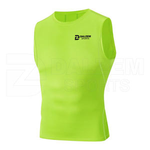 Nueva camiseta sin mangas de compresión para hombre, ropa de secado rápido para correr, Fitness, gimnasio, deporte, camisetas protectoras contra sarpullidos, camisa hecha a medida - Product Image 3