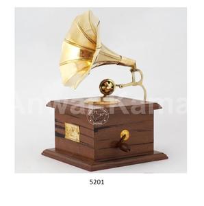 Wooden Handmade Vintage <b>Dummy</b> Gramophone Showpiece for Home Living Room Decoration - Product Image 1
