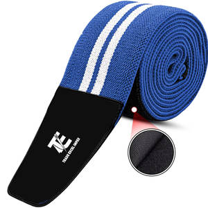 Low MOQ Weightlifting Durable Material Lightweight Gym <b>Knee</b> Wraps Top Selling <b>Compression</b> Workout <b>Knee</b> Wrap For Sale - Product Image 2