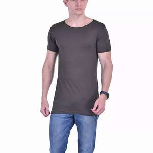 T-shirt ample à coupe carrée de haute qualité pour hommes, t-shirt surdimensionné, logo personnalisé, écran vierge, 100% coton, 260 GSM, épaules tombantes - Product Image 1