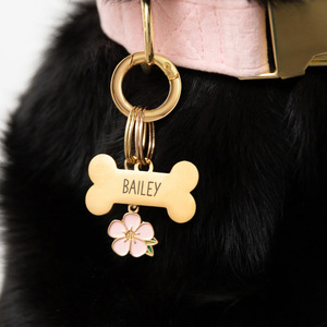 愛犬用首輪チャーム、ペット用首輪チャーム、マルチエナメルフラワー、恋人用首輪チャーム、カスタムペットジュエリー、卸売 - Product Image 3