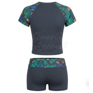 Ensemble short et haut court de sport pour femme, respirant, léger, séchage rapide, coupe confortable, idéal pour le yoga et la course à pied - Product Image 2
