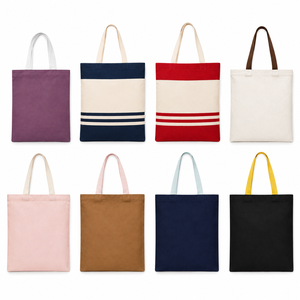 Cotton <b>Canvas</b> <b>Tote</b> <b>Bag</b> Sample Kit 8 Pieces 330 GSM Mixed Sizes Colours and Designs - Product Image 1