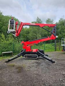 Used Hydraulic Aerial Work Platform Trailer Boom <b>Lift</b> Cherry Picker Outdoor Use with Stabilizers Discounted Prices - Product Image 1