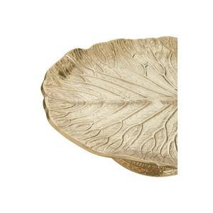 Support à gâteau en métal doré à la feuille antique avec des détails complexes Présentoir à desserts élégant Parfait pour les événements à thème vintage LEAF NEW - Product Image 3