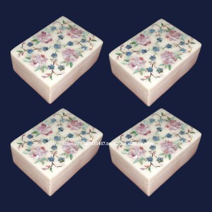 Compre todo nuevo producto, caja de fregona con incrustaciones de mármol pulido con uso de arte Floral hecho a mano para regalo de negocios, artículo de embalaje, regalo de joyería - Product Image 5