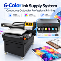 XINGCAIJET 6090A Printer UV Flatbed Otomatis XP600 Dual Head 6 Warna Tinta Meja Vakum Kontrol Industri