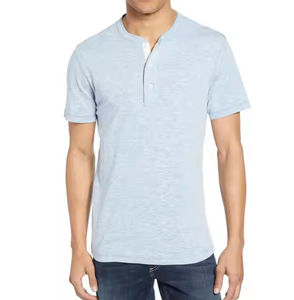 เสื้อเชิ้ตผู้ชายแบบทางการ ผ้าถักโพลีเอสเตอร์/คอตตอน ทรงปกติ สีพื้น รับสกรีนลายตามสั่ง เป็นมิตรต่อสิ่งแวดล้อม ระบายอากาศได้ดี แห้งเร็ว - Product Image 1