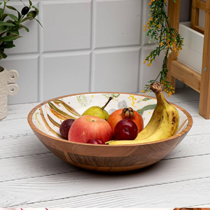 ชามเสิร์ฟไม้สามขาการออกแบบที่เป็นเอกลักษณ์สำหรับผลไม้หรือการตกแต่งมีจำหน่ายในราคาขายส่ง - Product Image 2