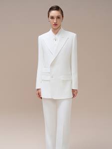 Blazers de estilo femenino para mujer, conjuntos de un solo pecho para mujer, chaqueta con muescas Jocelyn 0 Whiteant Vietnam, fabricante Original - Product Image 5