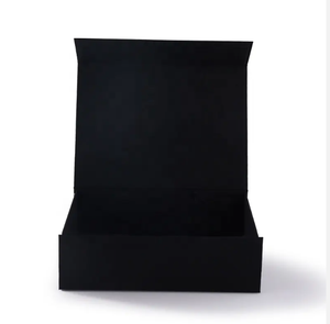 Caja de regalo plegable negra de alta calidad UV Advantage Paper Foil Cierre magnético en relieve Matt Laminated Premium Packaging - Product Image 5